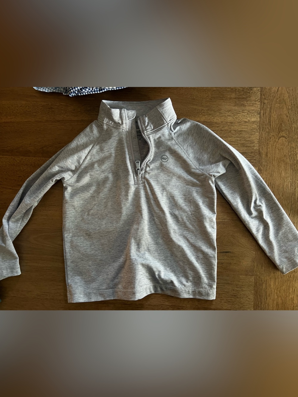 Vineyard Vines Kids Heather Gray Quarter-Zip Pullover